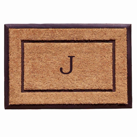 Calloway Mills Monogram Door Mat, Black, Natural, 18 in W x 30 in L 101631830J